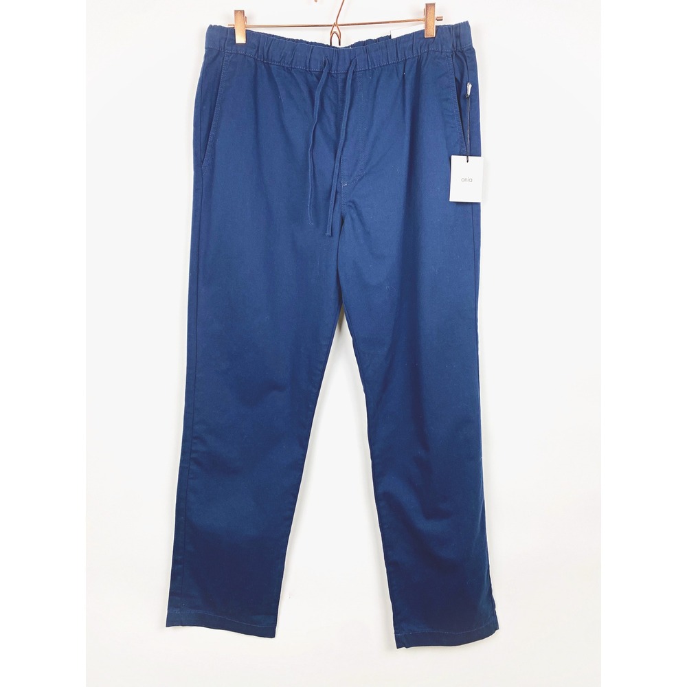 Men's Onia Cotton Chino Pull On Pants Elastic Waist NWT